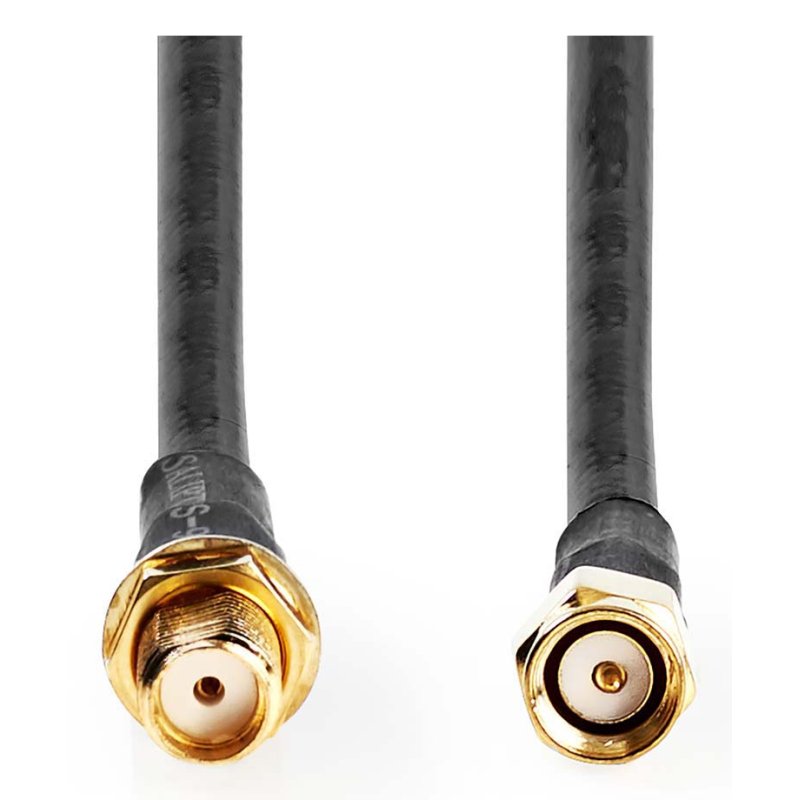 Nedis CSGL02400BK50 coaxial cable 5 m SMA Black