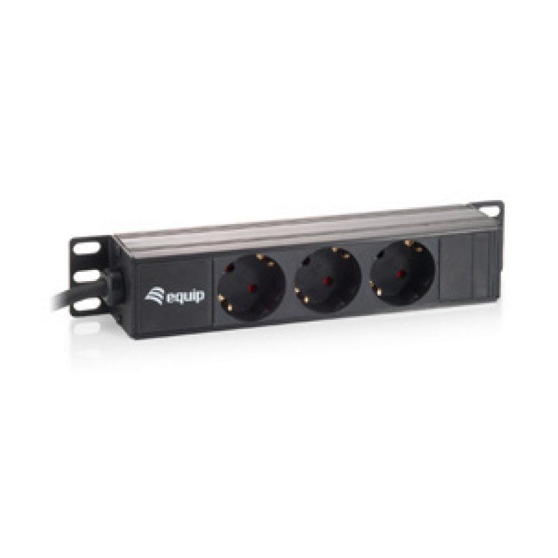Equip 3-Outlet French Power Distribution Unit, 10"