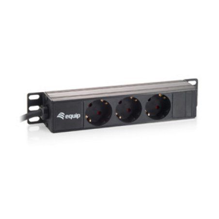 Equip 3-Outlet French Power Distribution Unit, 10"