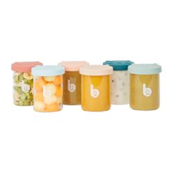 BabyMoov A004315 food storage container Round Jar 0.25 L Transparent 6 pc(s)