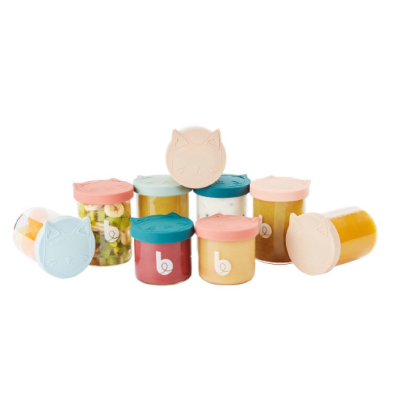 BabyMoov A004315 food storage container Round Jar 0.25 L Transparent 6 pc(s)