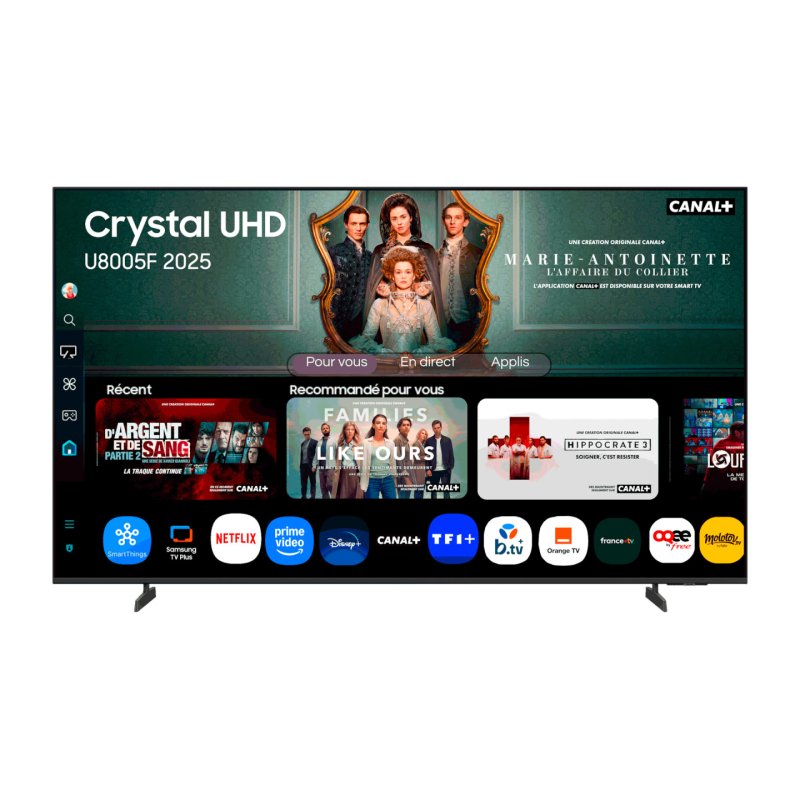 Samsung TV Crystal UHD 65" U8005F 2025, 4K, Smart TV