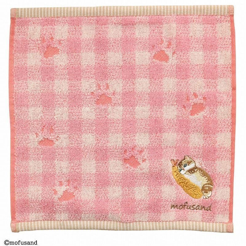 MOFUSAND - Chaton-Nyan Empreinte Rouge - Mini Serviette 25x25cm