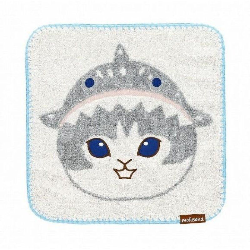 MOFUSAND - Chaton-Nyan Requin - Mini Serviette 25x25cm