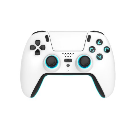 Trade Invaders - Wireless Bluetooth Controller for PS5- LED - White