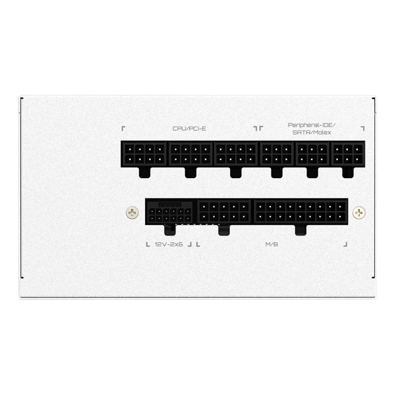 GIGABYTE UD750GM PG5 V2 ICE Power Supply Unit- PCIe Gen 5.1, 80 PLUS Gold, Fully Modular Design, 120mm Fan, ATX 3.1