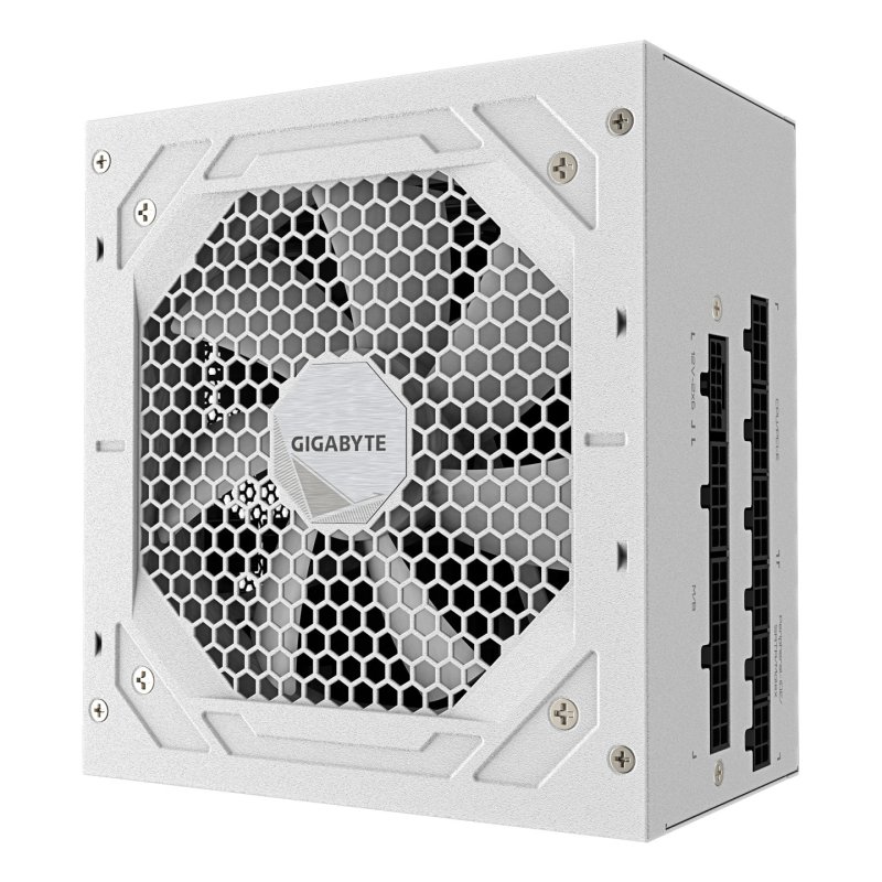 GIGABYTE UD1000GM PG5 V2 ICE Power Supply Unit- PCIe Gen 5.1, 80 PLUS Gold, Fully Modular Design, 120mm Fan, ATX 3.1