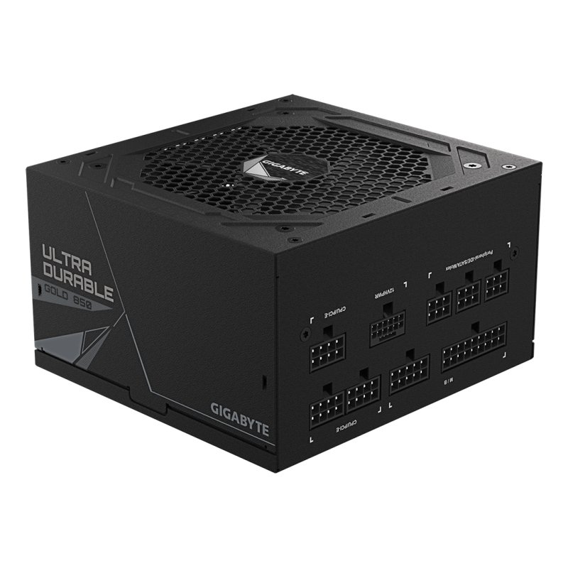 GIGABYTE UD850GM PG5 V2 Power Supply Unit- PCIe Gen 5.1, 80 PLUS Gold, Fully Modular Design, 120mm Fan, ATX 3.1