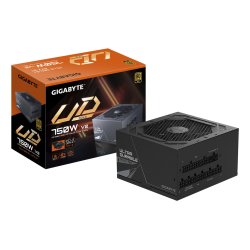 GIGABYTE UD750GM PG5 V2 Power Supply Unit- PCIe Gen 5.1, 80 PLUS Gold, Fully Modular Design, 120mm Fan, ATX 3.1