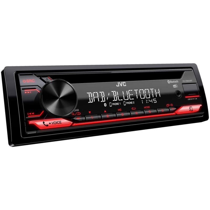 JVC KD-DB622BT car media receiver Black 200 W Bluetooth