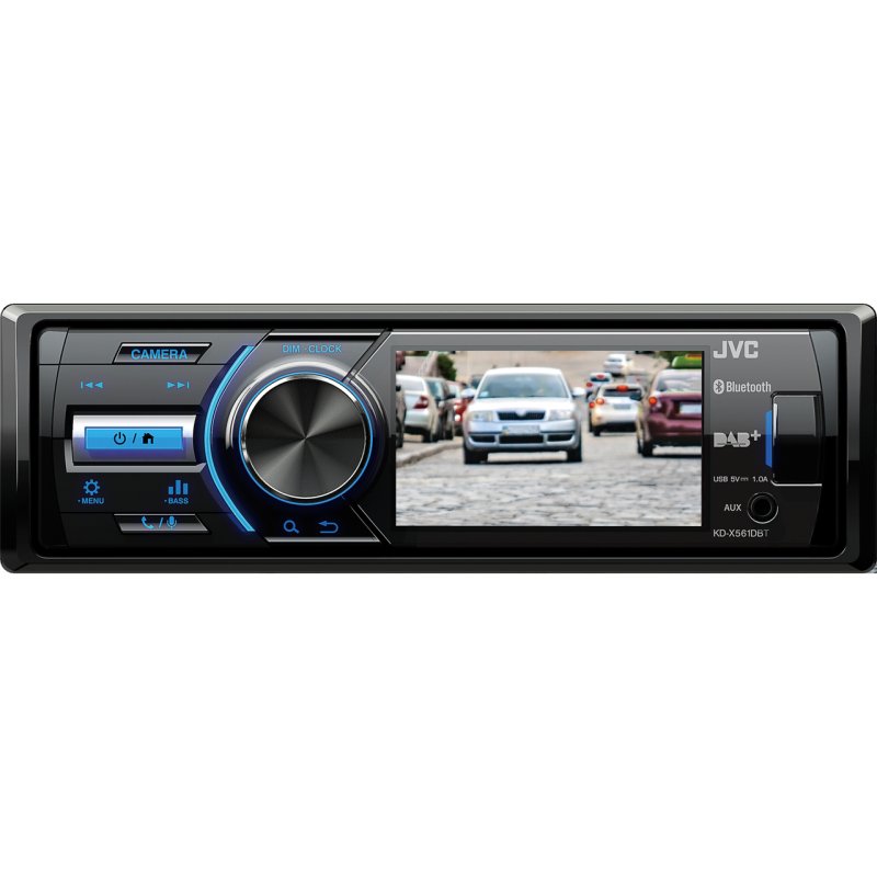 JVC KD-X561DBT car media receiver Black, Blue 180 W Bluetooth