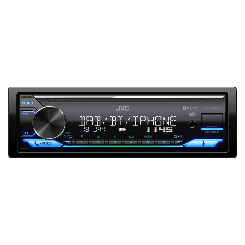 JVC KD-X482DBT Black 200 W Bluetooth