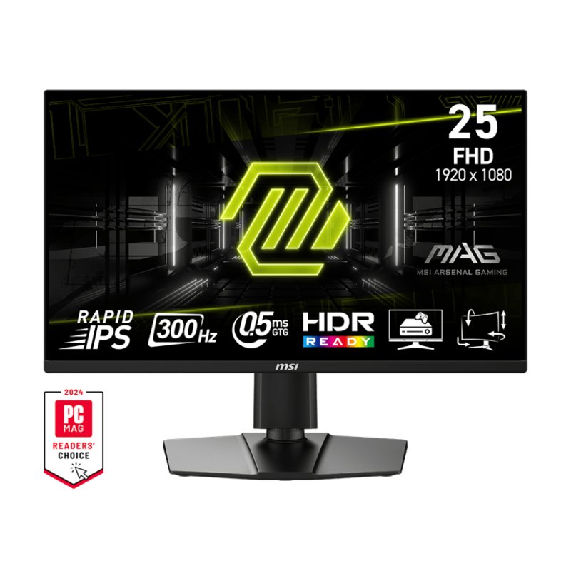 MSI MAG 255PXF computer monitor 62.2 cm (24.5") 1920 x 1080 pixels Full HD Black