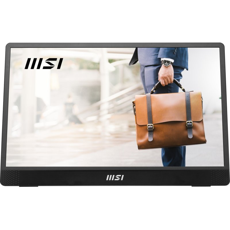 MSI PRO MP161 E2U portable TV/monitor Portable monitor Black 39.6 cm (15.6") LED 1920 x 1080 pixels
