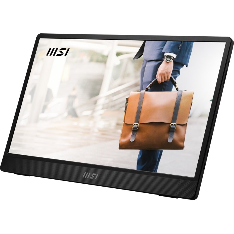 MSI PRO MP161 E2U portable TV/monitor Portable monitor Black 39.6 cm (15.6") LED 1920 x 1080 pixels