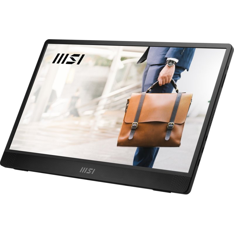 MSI PRO MP161 E2U téléviseur et moniteur portables Moniteur portable Noir 39,6 cm (15.6") LED 1920 x 1080 pixels