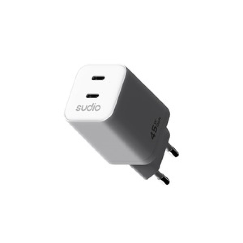 CHARGEUR SECTEUR 45W 2 USBC BLANC