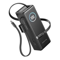 ECOFLOW RAPID 25K Build-in cable - Powerbank Black
