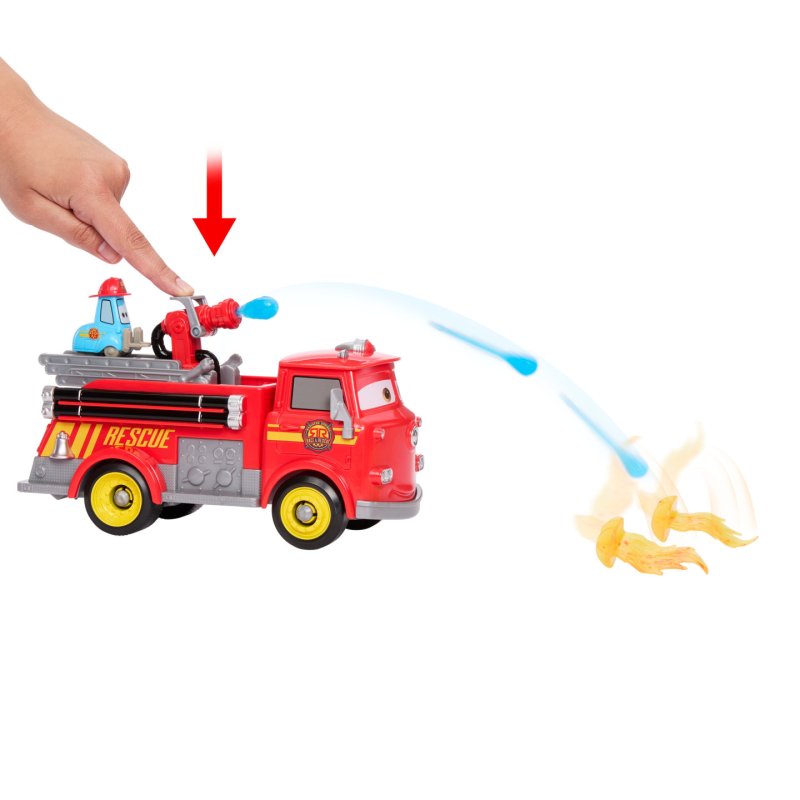 Disney Cars - Radiator Springs Race & Rescue Fire Fighting Red & Guido Playset (JFL54)