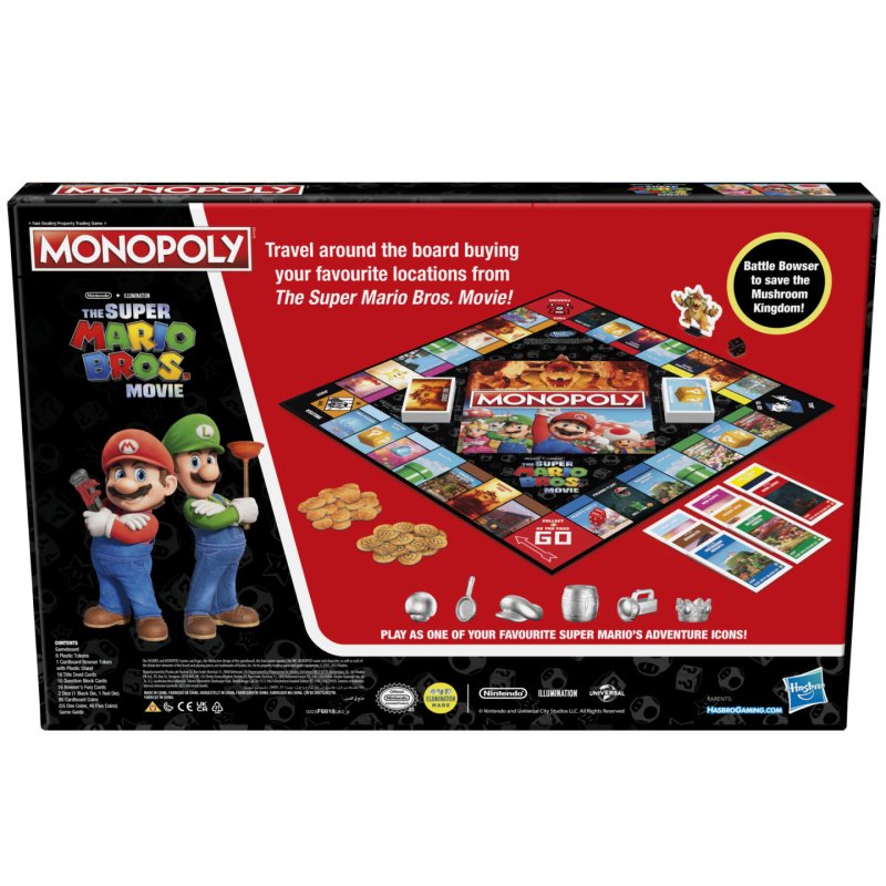 Monopoly Mario Bros Jeu de société Simulation économique