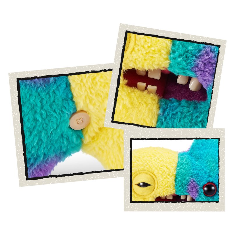 ZURU Fuggler Misfit Monsters 9-inch Series 1 (Squidgetooth McGoo - Yellow & Multi)