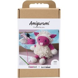 Craft Kit Amigurumi - Sheep - pink - off white (977868)