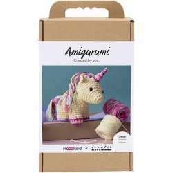 Craft Kit Amigurumi - Unicorn - rainbow colours (977871)
