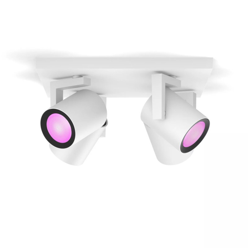 Philips Hue White and Color ambiance Spot quadruple Argenta