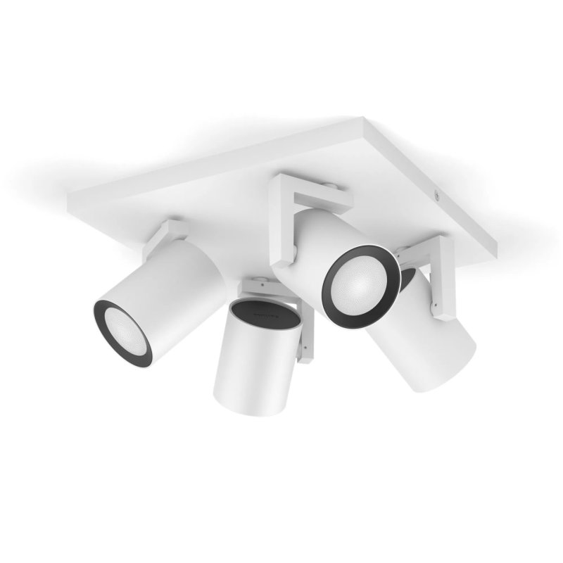 Philips Hue White and Color ambiance Spot quadruple Argenta