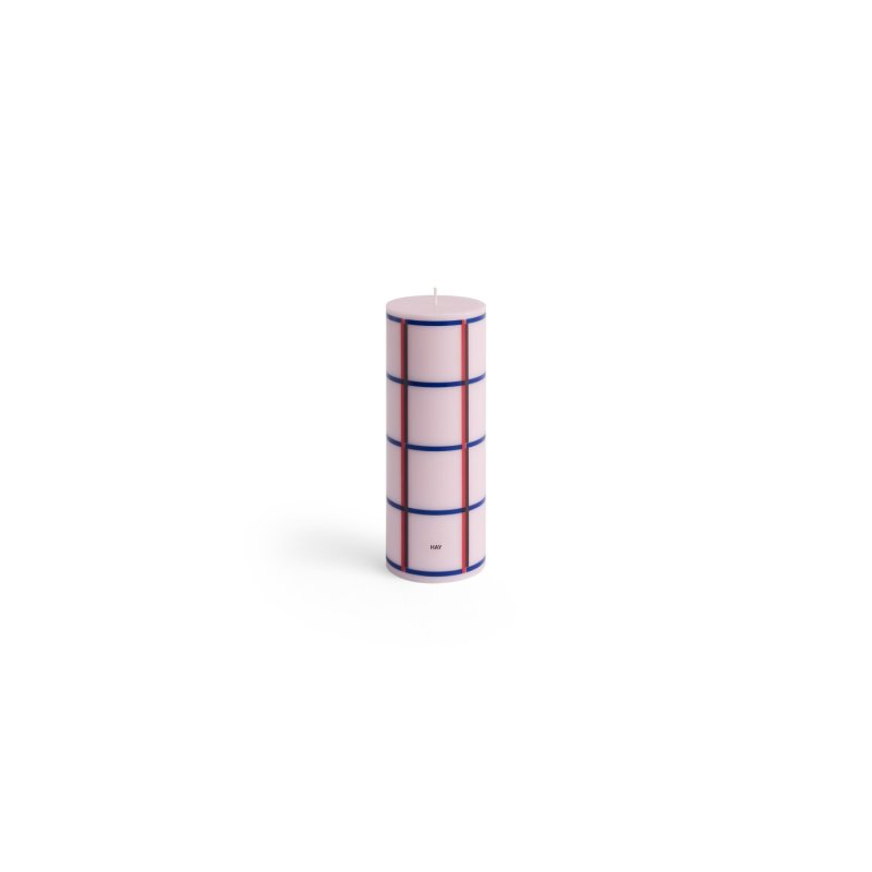 HAY - Column Candle Medium H20 (Pink & Red & Bordeaux & Blue)