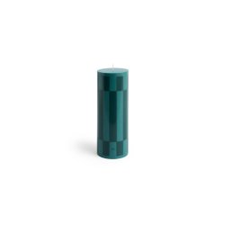 HAY - Column Candle Large H25 (Green & Dark Green)
