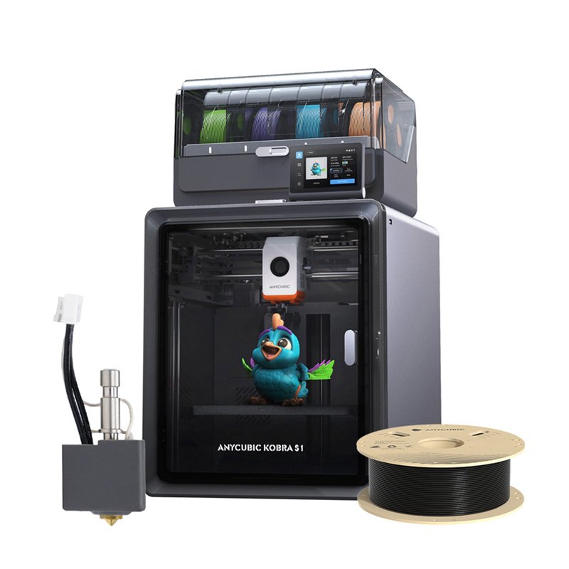 Drukarka 3D Anycubic Kobra S1 Combo Hotend Filament gratis