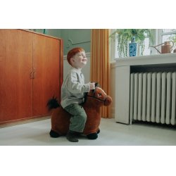 KREA Hop And Bounce Plush Horse, Brown (36-2032)