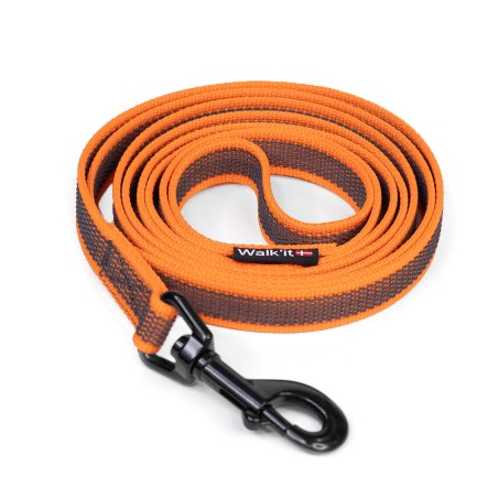 WalkFit - Anti-slip Tracking Leash with Handle - Orange - 20mmx5m