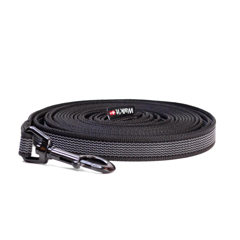 WalkFit - Walk'it Anti-slip Tracking Leash with Handle - Black - 20mmx5m