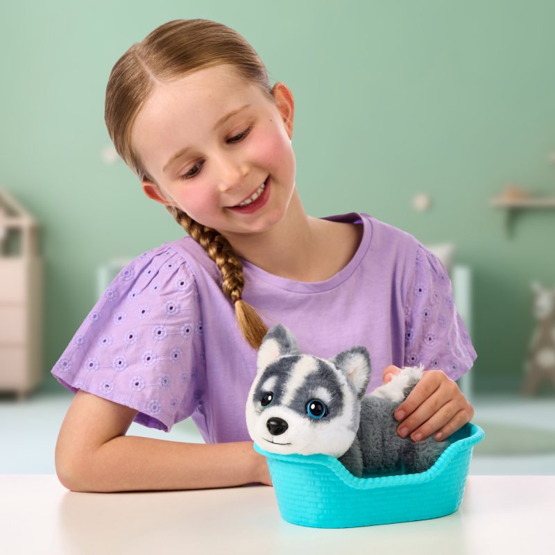 Moose Toys Little Live Pets My Really Real Puppy Mini's - Aurora Husky