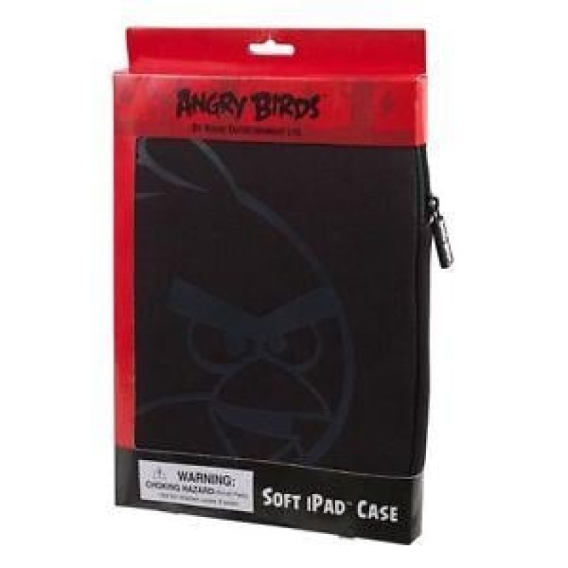 ANGRY BIRDS compatible - Soft Ipad Case - Black