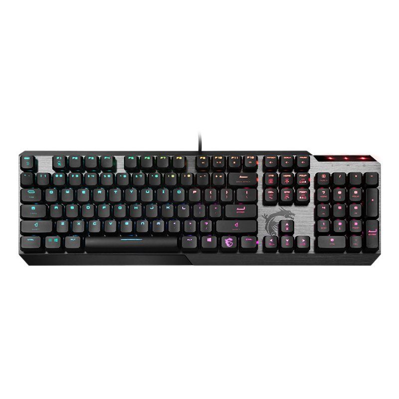 MSI VIGOR GK50 LOW PROFILE Mechanical Gaming Keyboard 'US-Layout, KAILH Low-Profile Switches, Multi-Layer RGB LED