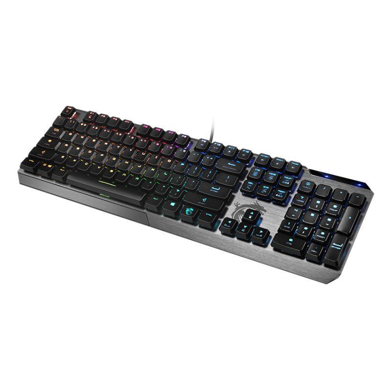 MSI VIGOR GK50 LOW PROFILE Mechanical Gaming Keyboard 'US-Layout, KAILH Low-Profile Switches, Multi-Layer RGB LED