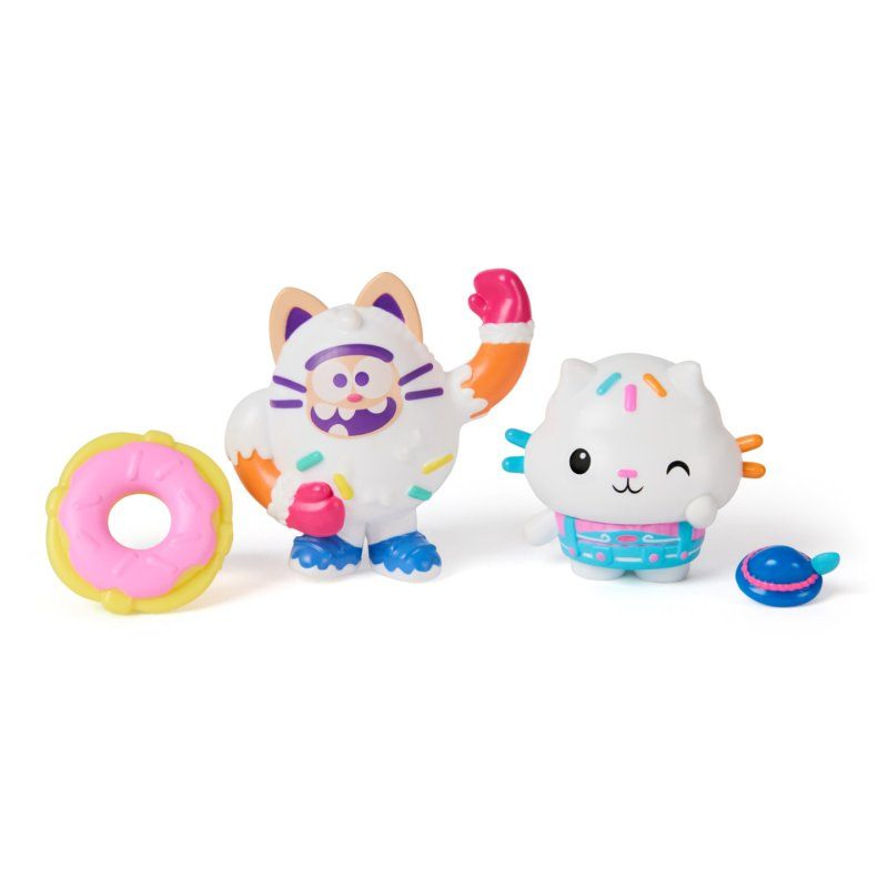 Gabby's Dollhouse : The Movie, Cakey Cat et Cookie Bobby, figurines et 2 accessoires, jouets pour filles et garçons à