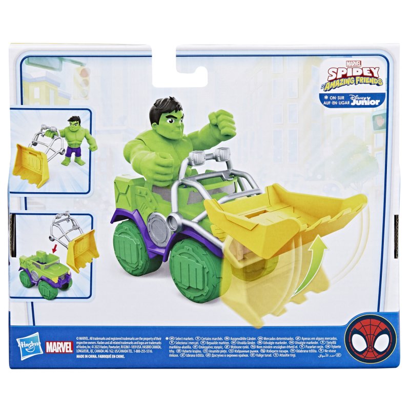 Spidey and His Amazing Friends – Vehicle and Accessory Set - Hulk