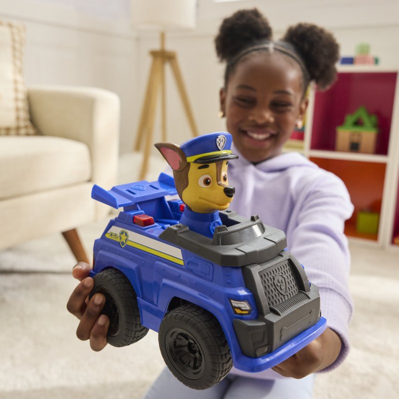 PAW Patrol VEHICULE RC INTERACTIF CHASE La Pat' Patrouille