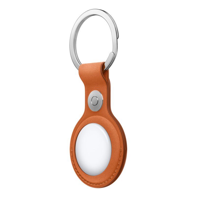 Apple AirTag FineWoven Key Ring - Fox Orange