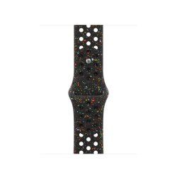 Apple 42mm Midnight Black Nike Sport Band - M/L Bande Noir Aluminium, Fluoroélastomère
