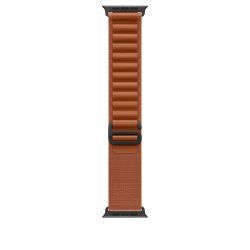 Apple 49mm Terra Cotta Alpine Loop - Medium - Black Titanium Finish Band Brown Titanium, Polyester, Spandex