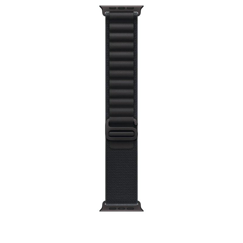 Apple 49mm Black Alpine Loop - Large - Black Titanium Finish Bande Noir Titane, Polyester, Spandex
