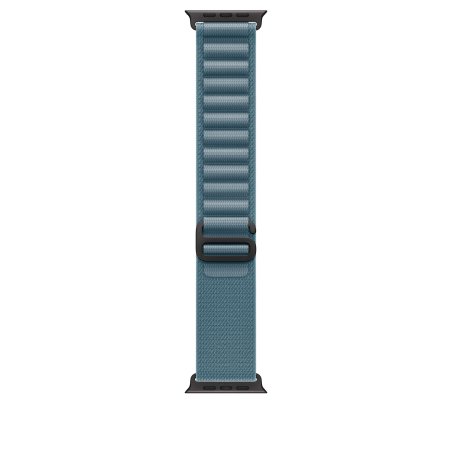 Apple 49mm Light Blue Alpine Loop - Small - Black Titanium Finish Bande Bleu Titane, Polyester, Spandex