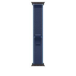 Apple 49mm Blue/Bright Blue Trail Loop - S/M - Black Titanium Finish Bande Bleu Titane, Polyester, Spandex, Nylon