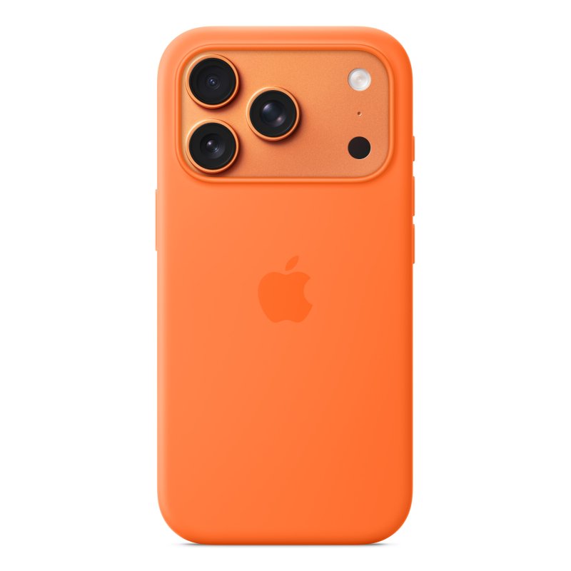 Apple iPhone 17 Pro Silicone Case with MagSafe – Orange