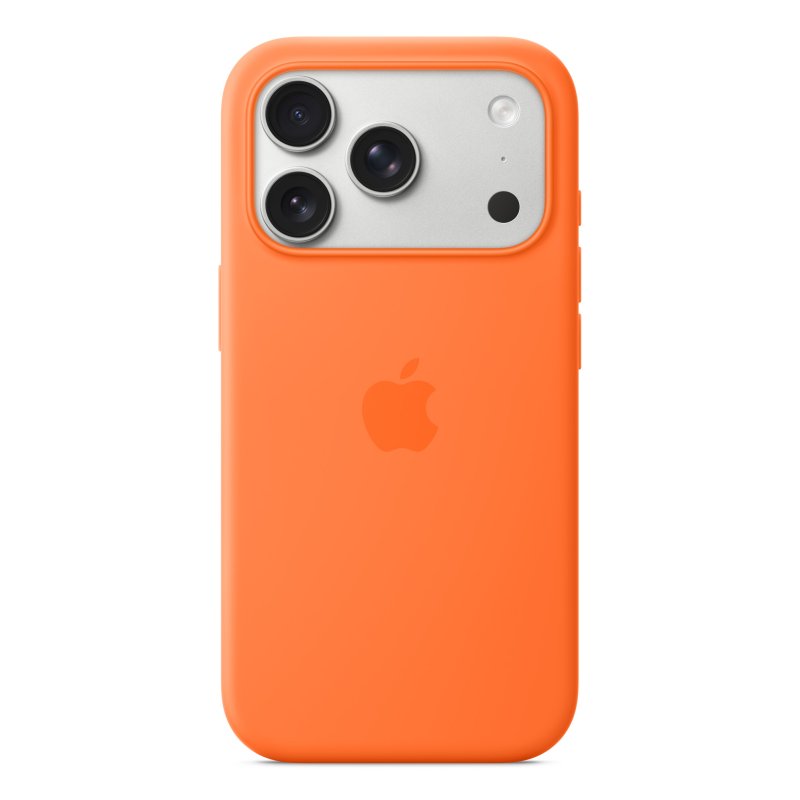 IPHONE 17 PRO SILICONE CASE WIT ORANGE-ZML